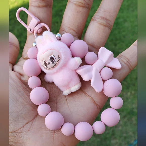 Keychain with Labubu inspiration for Bags, Keyrings Or Accessories Gifts - Picture 3 of 4